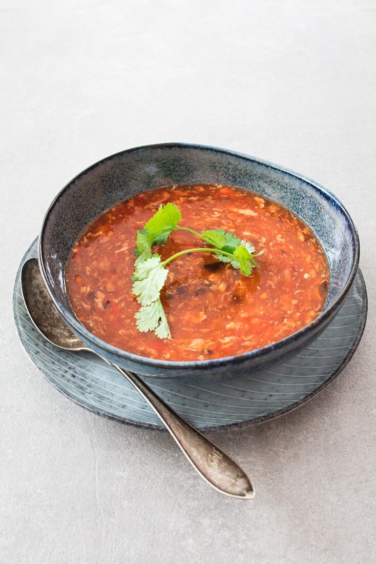 Sour soup with tomatoes (Asia)