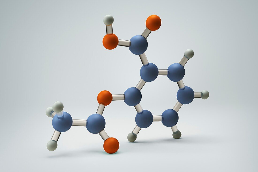 Aspirin Molecule, artwork