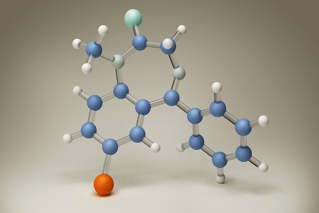 Diazepam Molecule, artwork