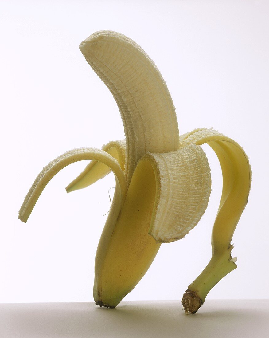 A Single Peeled Banana