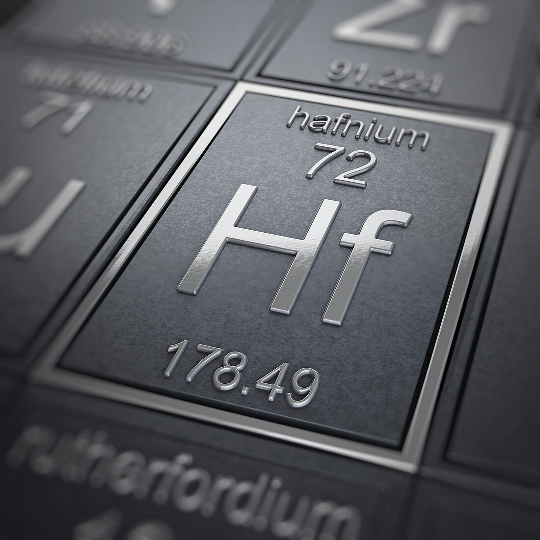 Hafnium, artwork