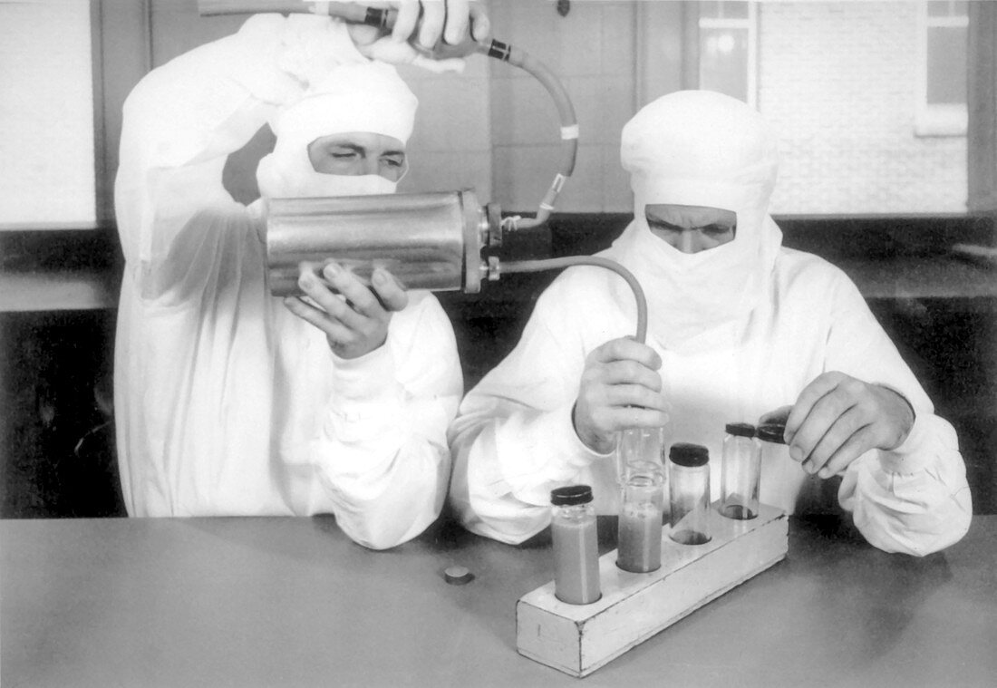 Yellow fever vaccine production, 1940