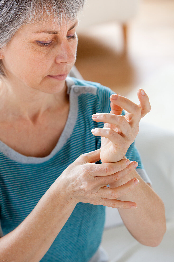 Woman with wrist pain