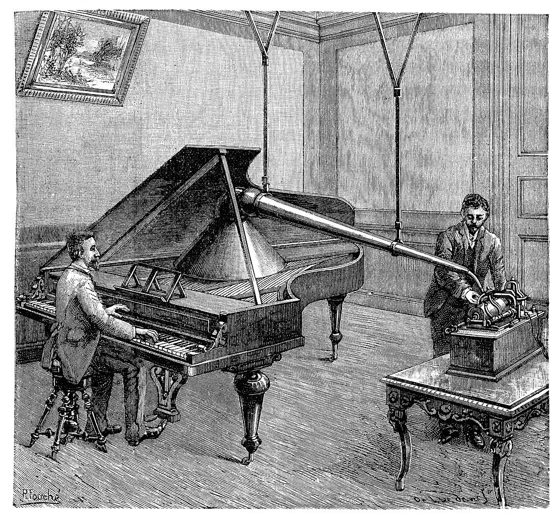 Phonograph piano recordings, 19th century