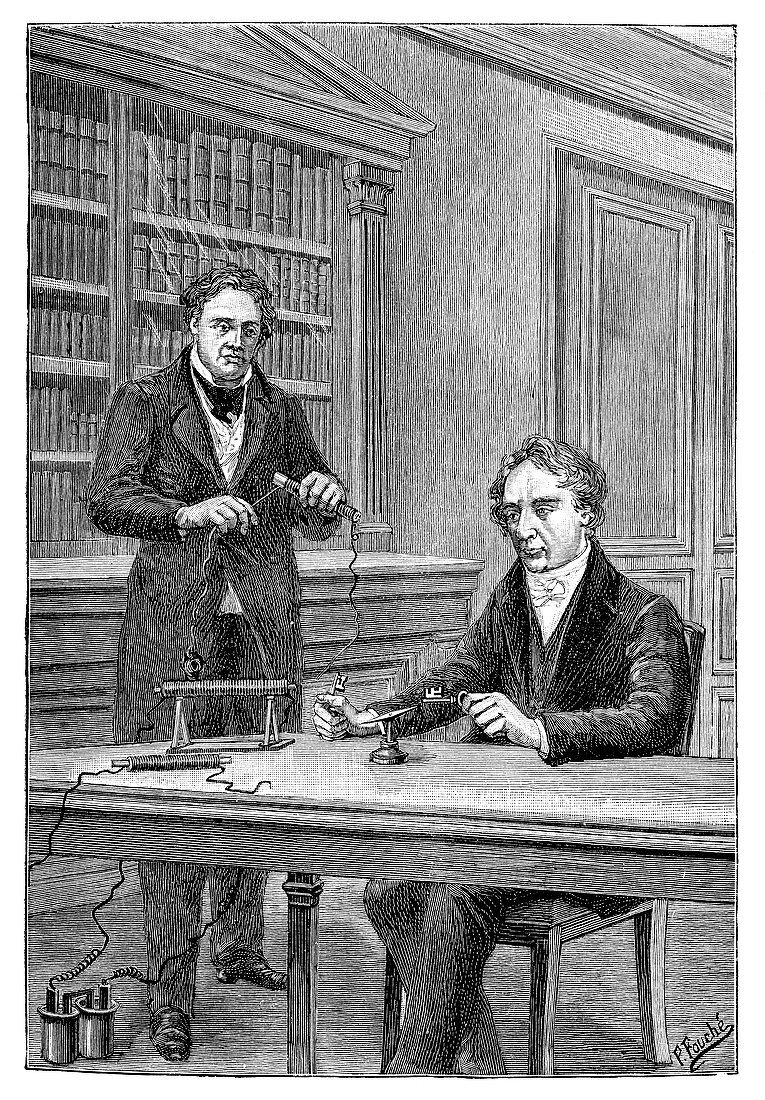 Ampere and Arago on electromagnetism, 1820