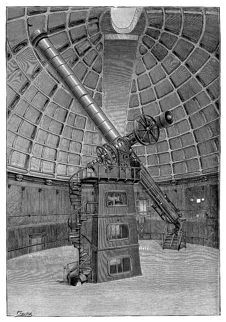 Lick Observatory telescope, 19th century
