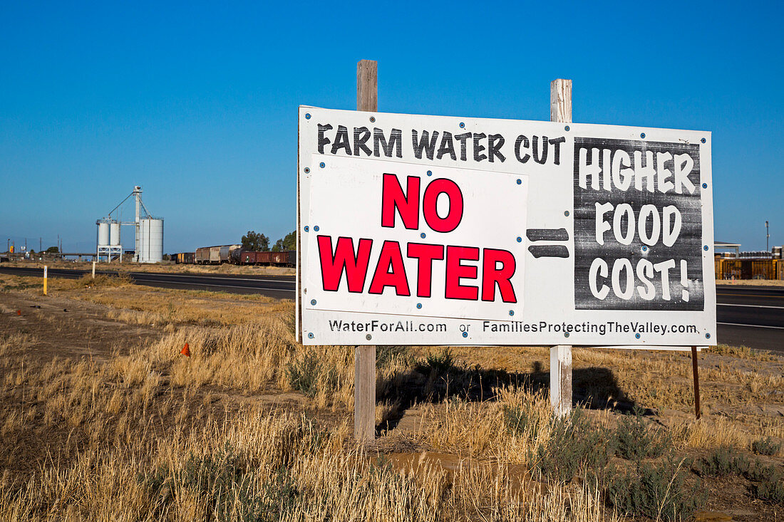 Farming water shortage protest, USA