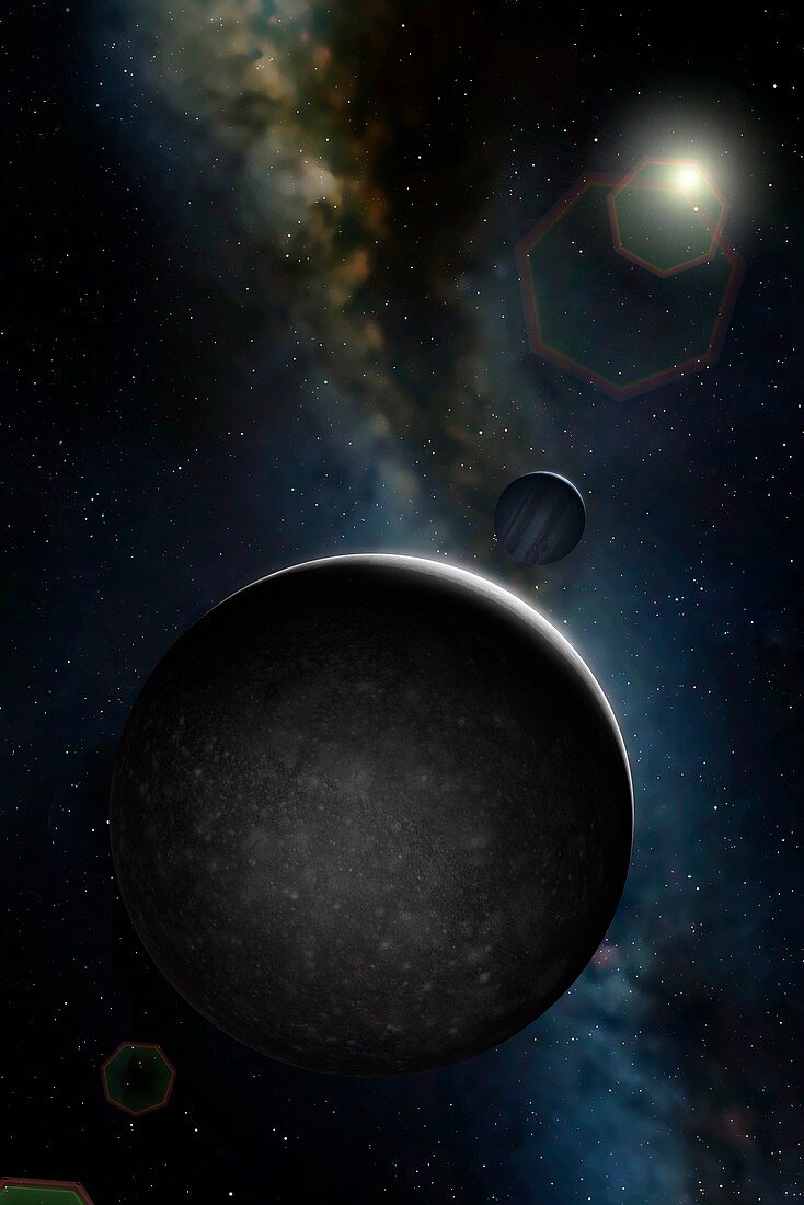 Artwork of Jovian Moon Callisto