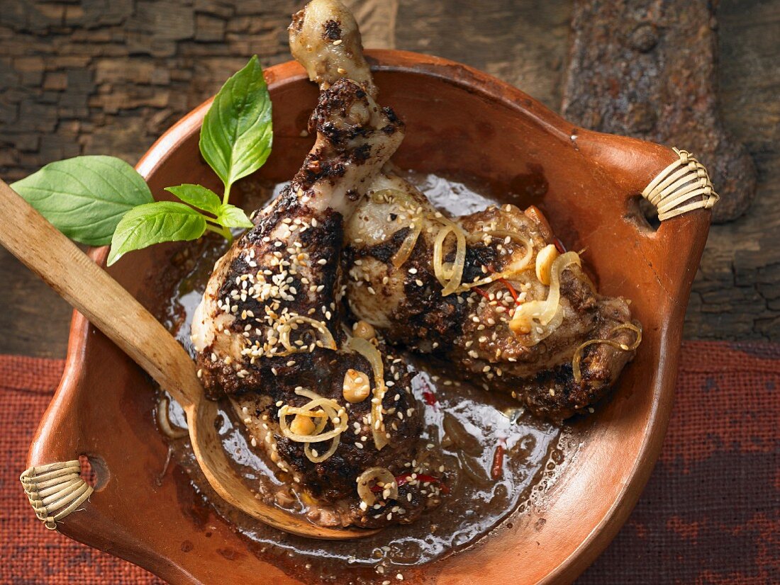 Chicken with chilli and chocolate sauce (Mexico)