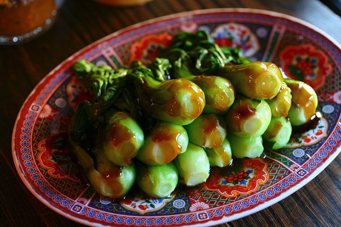 Sautierter Pak Choi in Austernsauce (Asien)