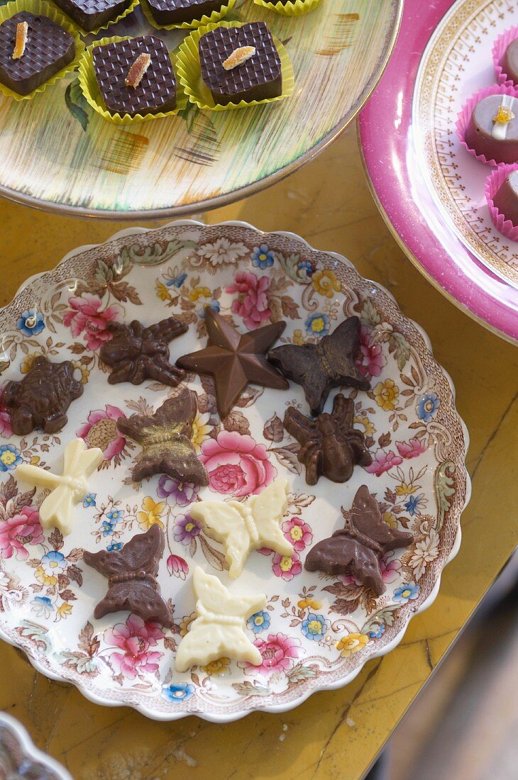 Handmade sweet treats at the chocolatier and bakery 'Cocomaya' in London