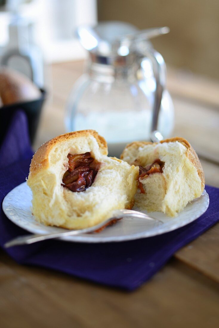 Doughnuts with a plum filling