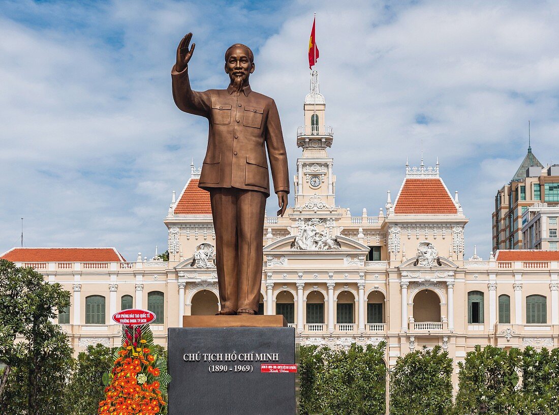 Ho-Chi-Minh Denkmal in Ho-Chi-Minh-Stadt, Vietnam