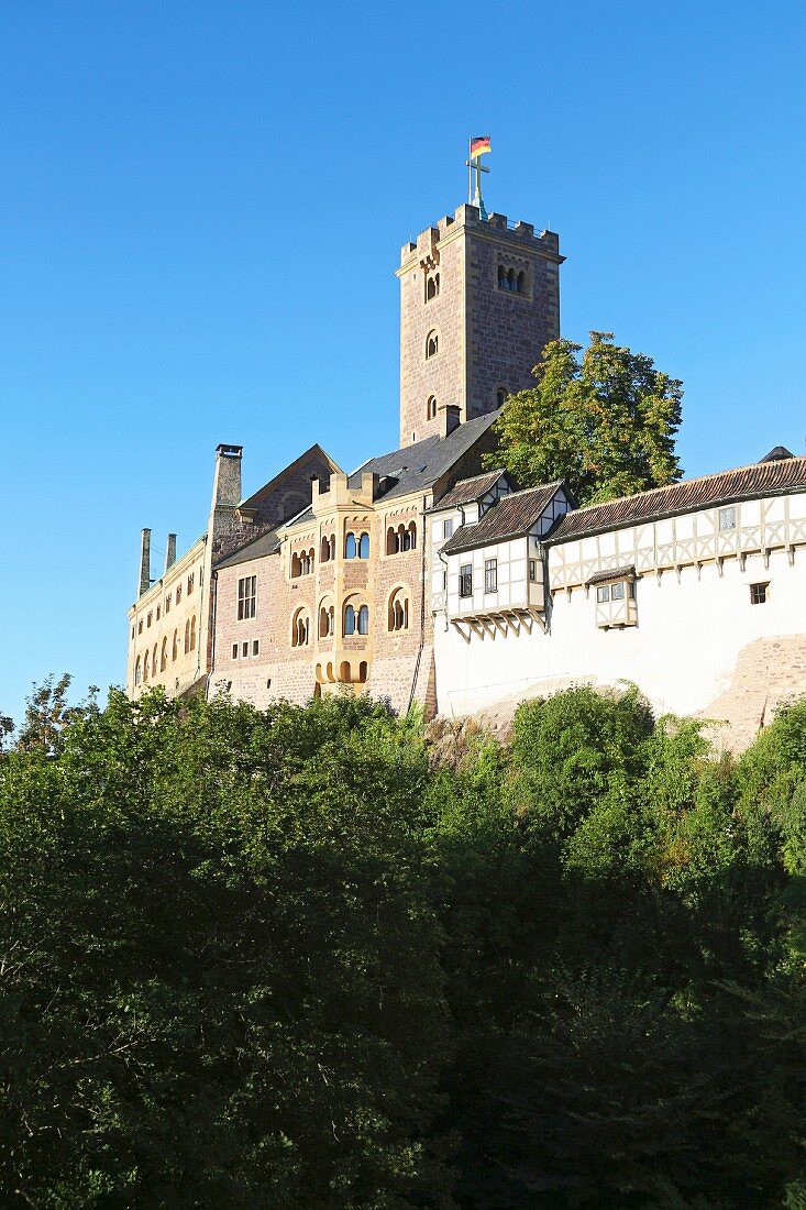 The Wartburg castle in Thuringia, Germany