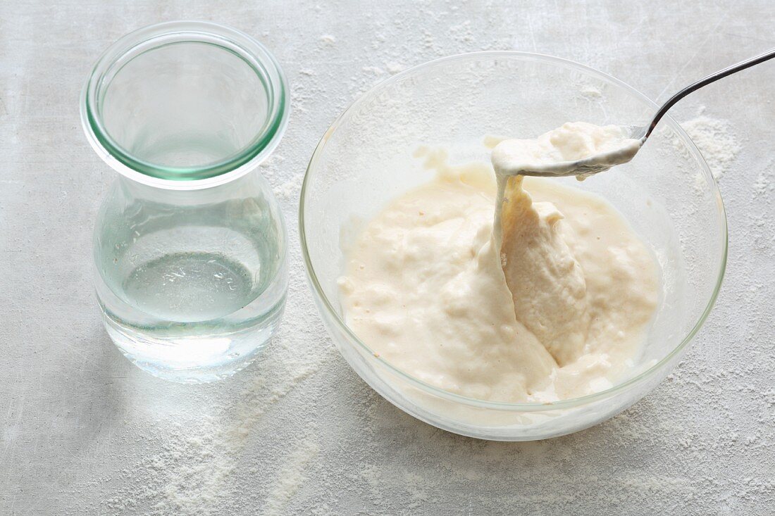 Autolysis - soaking the flour in water improves the flexibility, elasticity and taste of the dough