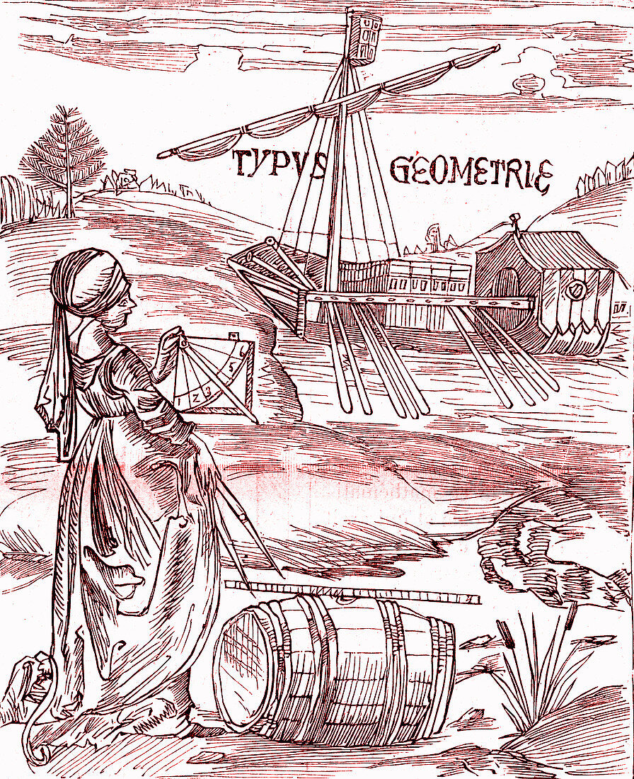 Geometry in use, 19th C illustration