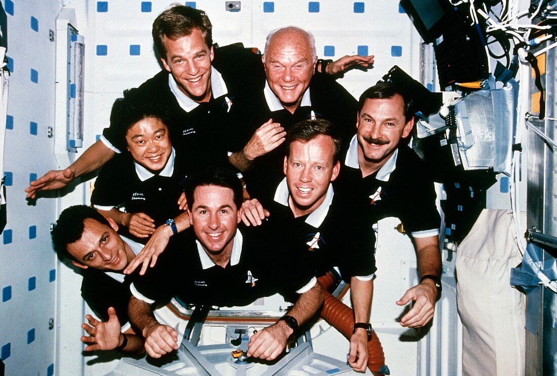 Portrait of the crew of shuttle mission STS-95