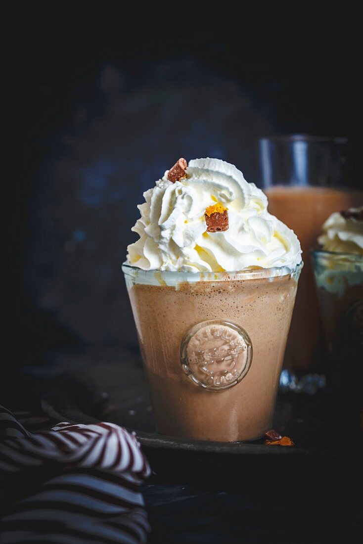Peanut Butter Cup Milkshake with Whipped Cream