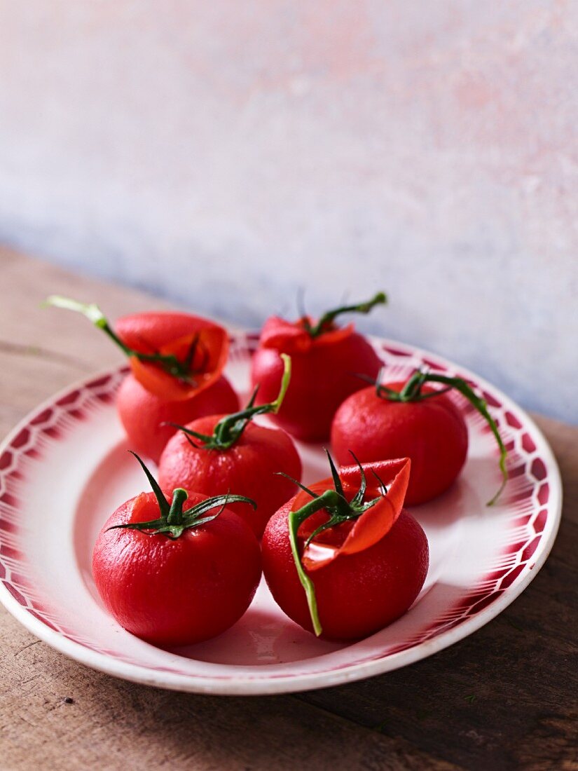 Blanchierte Tomaten