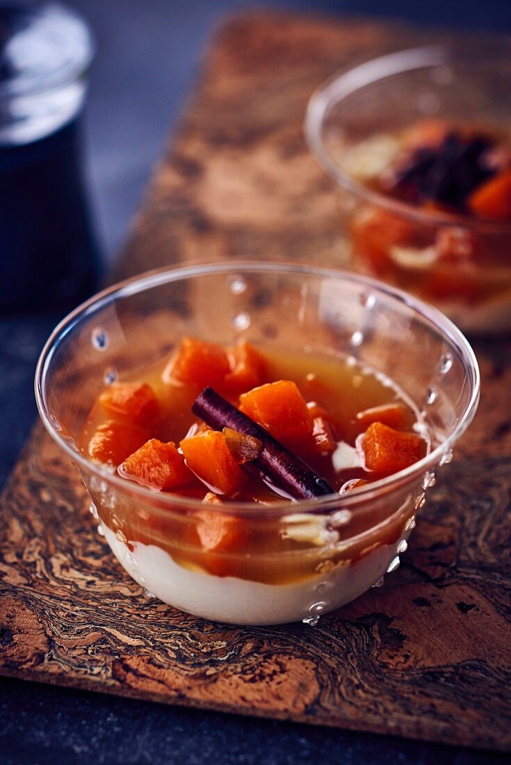 Pumpkin compote with spices