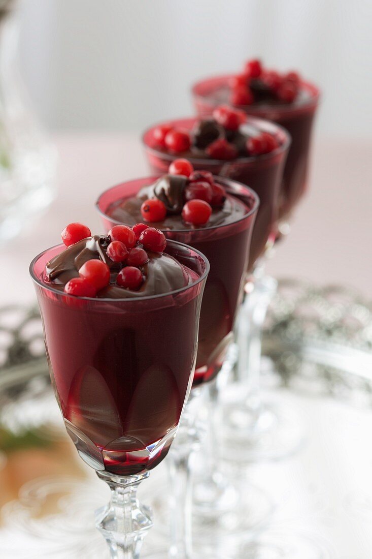 Hazelnut dessert with fruits of the forest