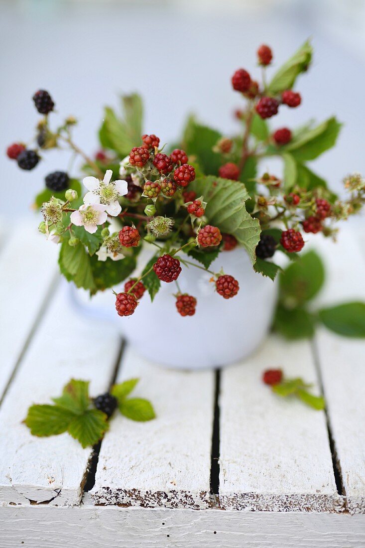 Vintage bouquet of berries
