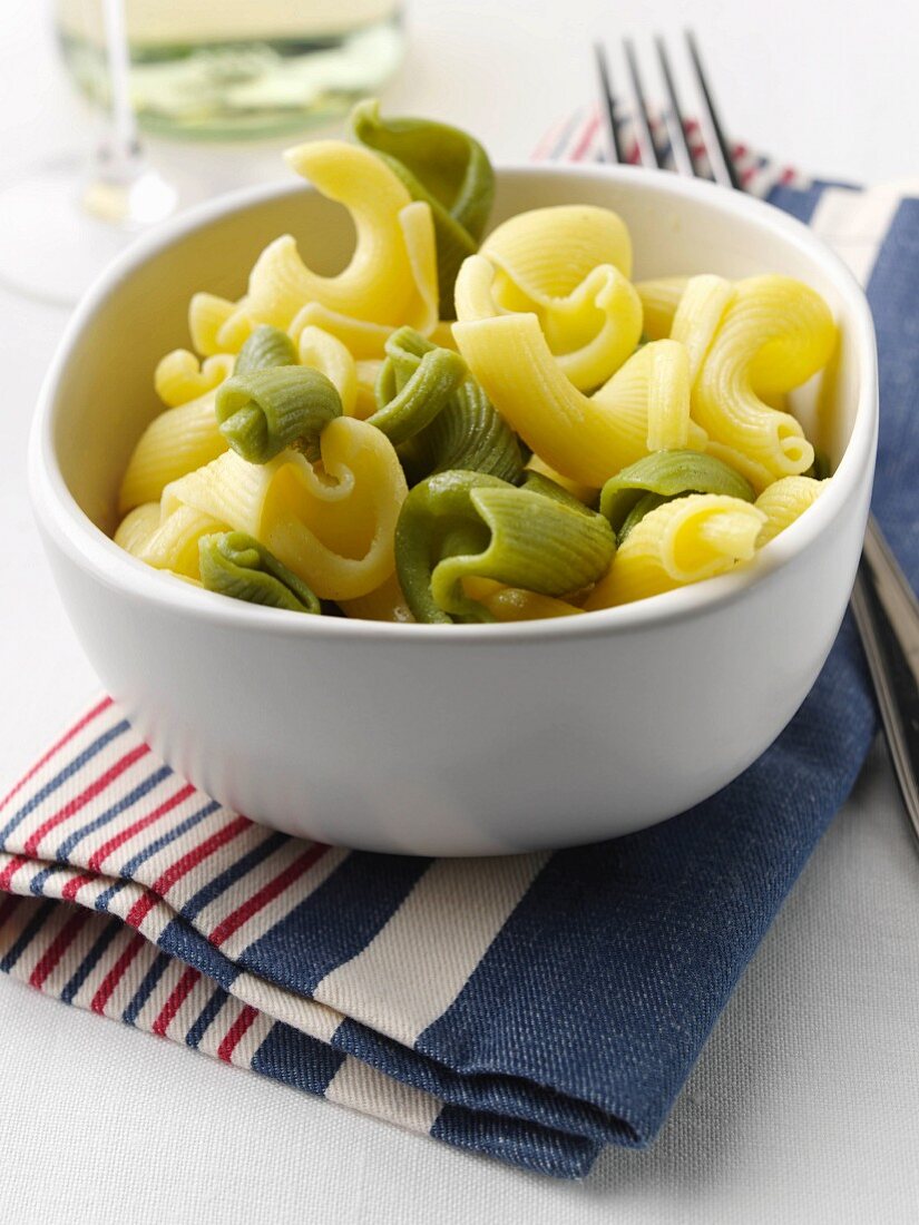 A bowl of torchietti pasta