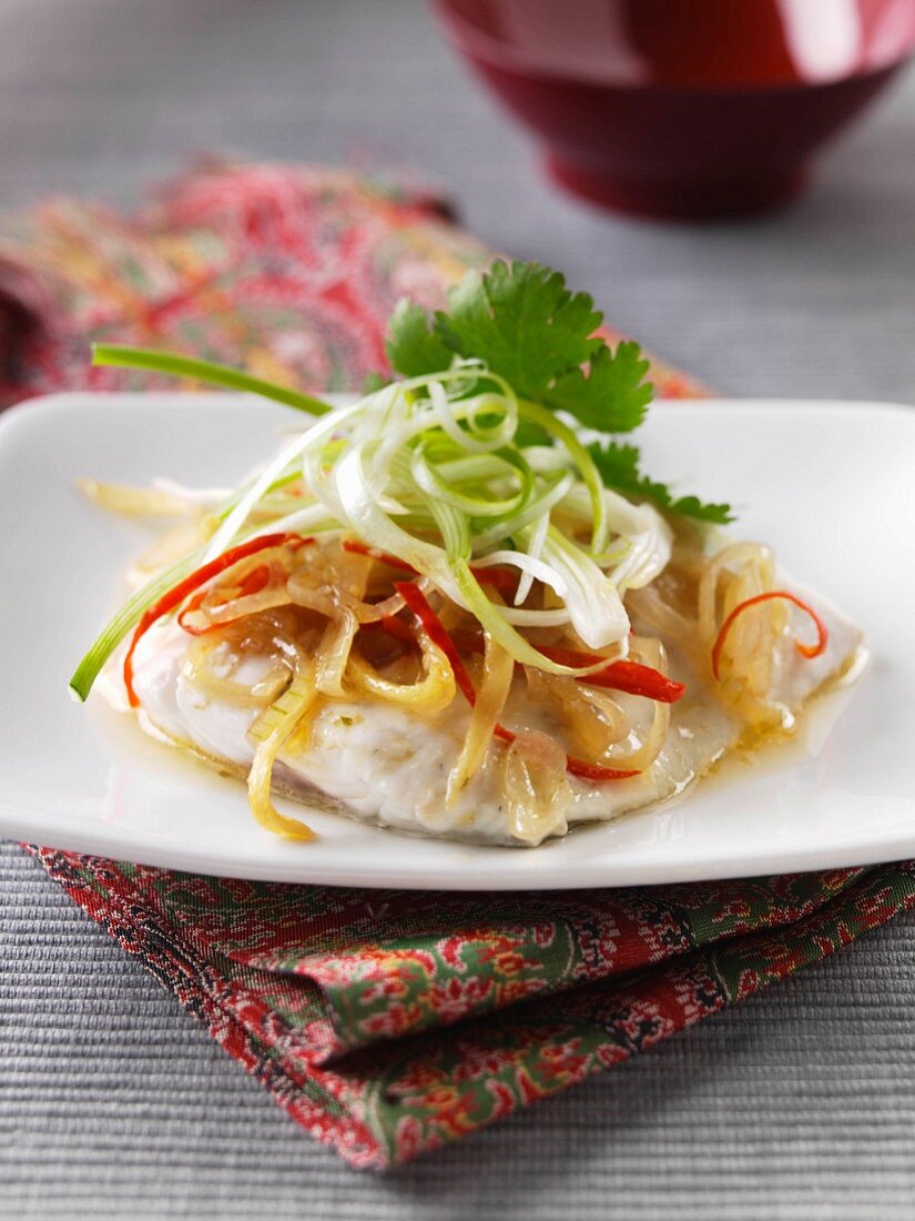 Malaysian steamed fish