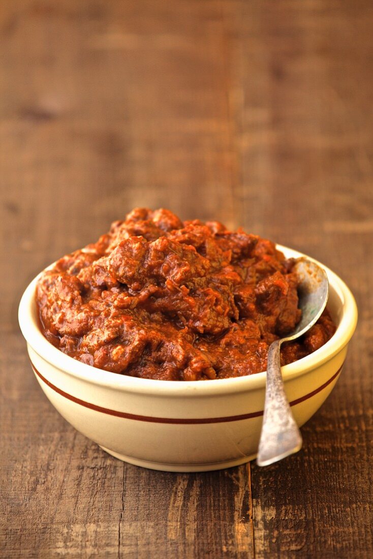 Bowl of chili from Texas, USA