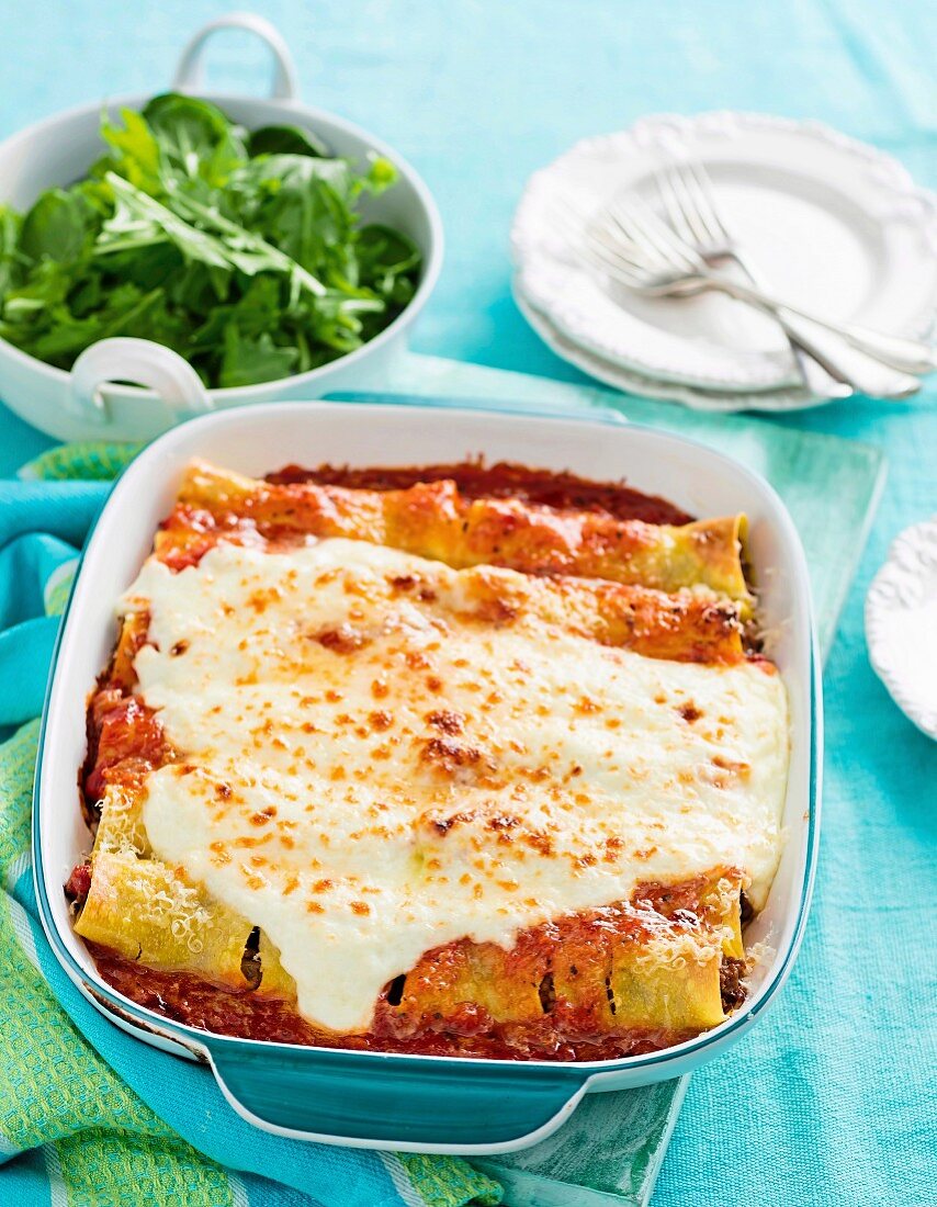 Beef and Mushroom Cannelloni (Gluten Free)