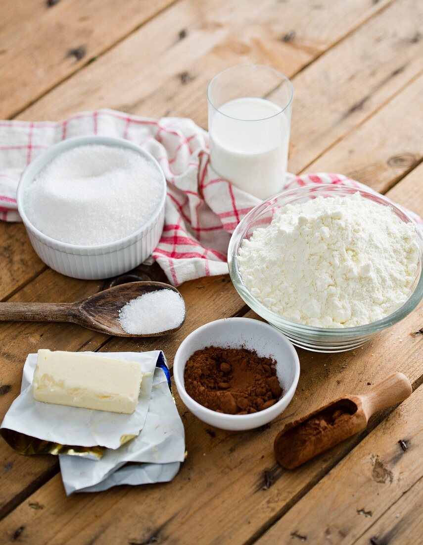 Various baking ingredients