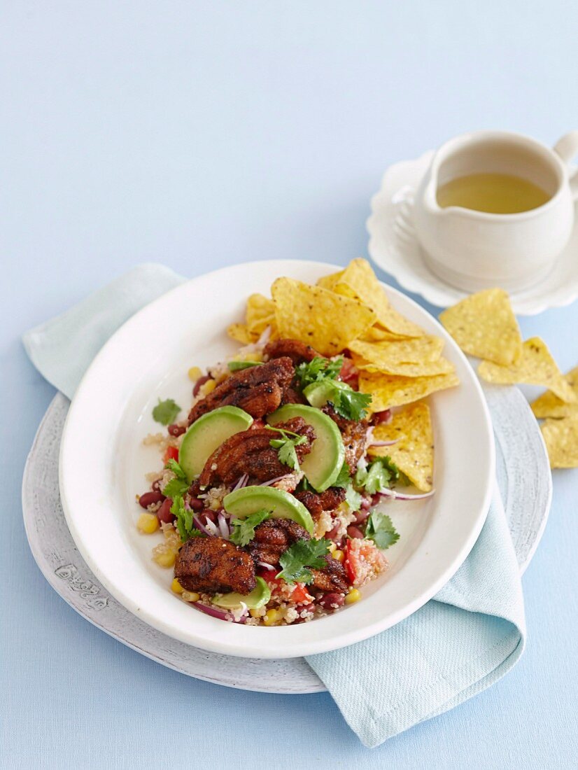 Mexican Quinoa and Chicken salad