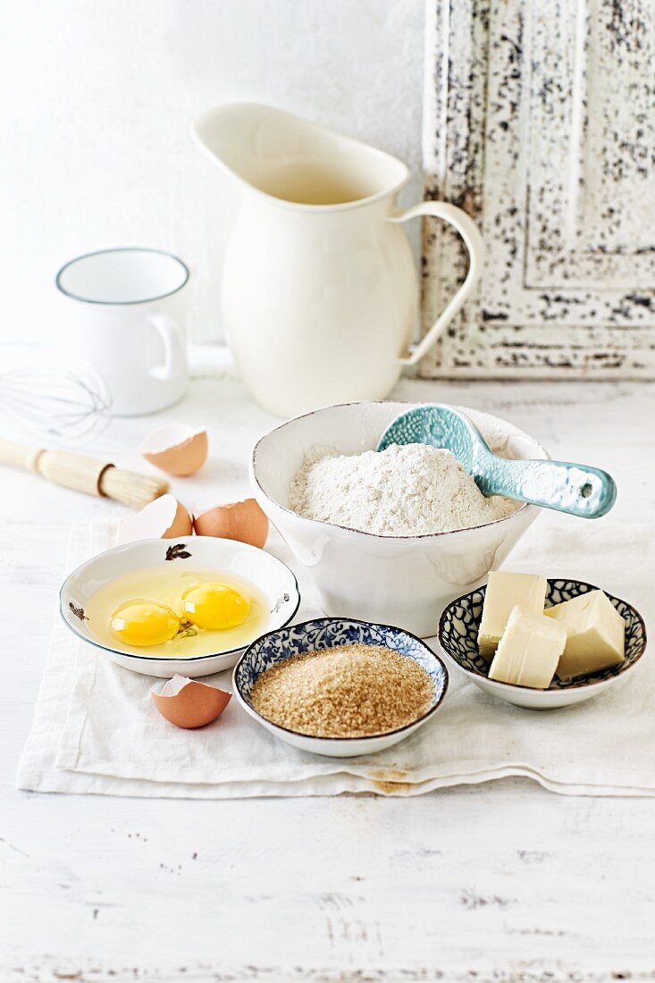 Various baking ingredients