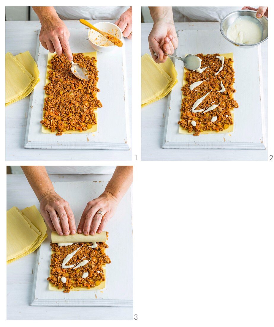 How to make Lasagne Scrolls