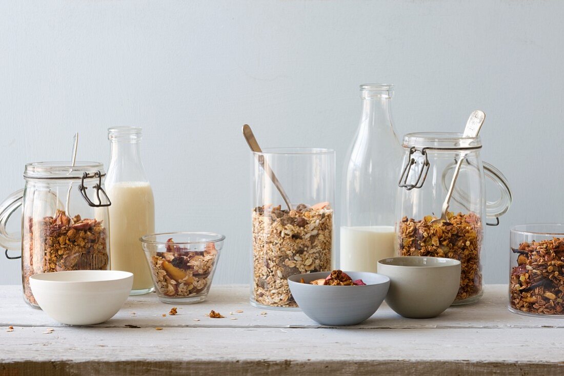 Various muesli mixes