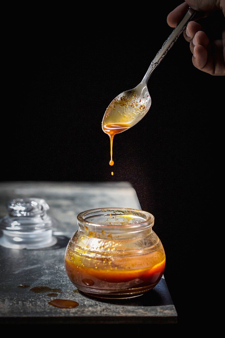 Lo Mein sauce in a jar