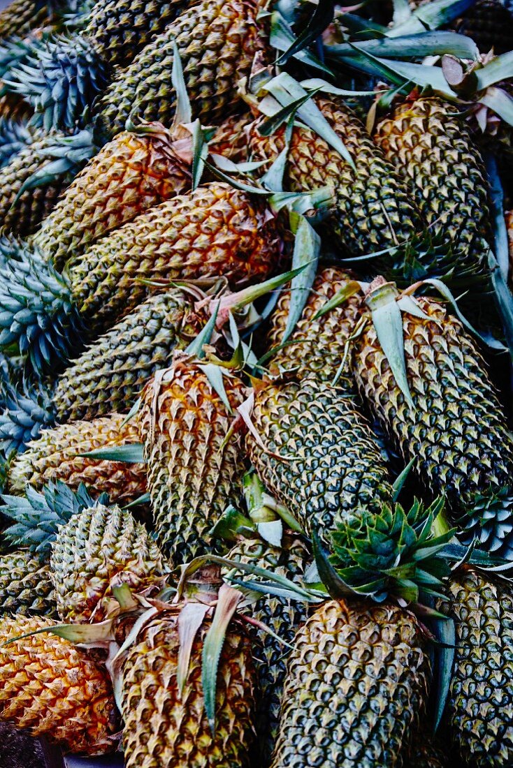 Pineapples at a market (Sri Lanka)