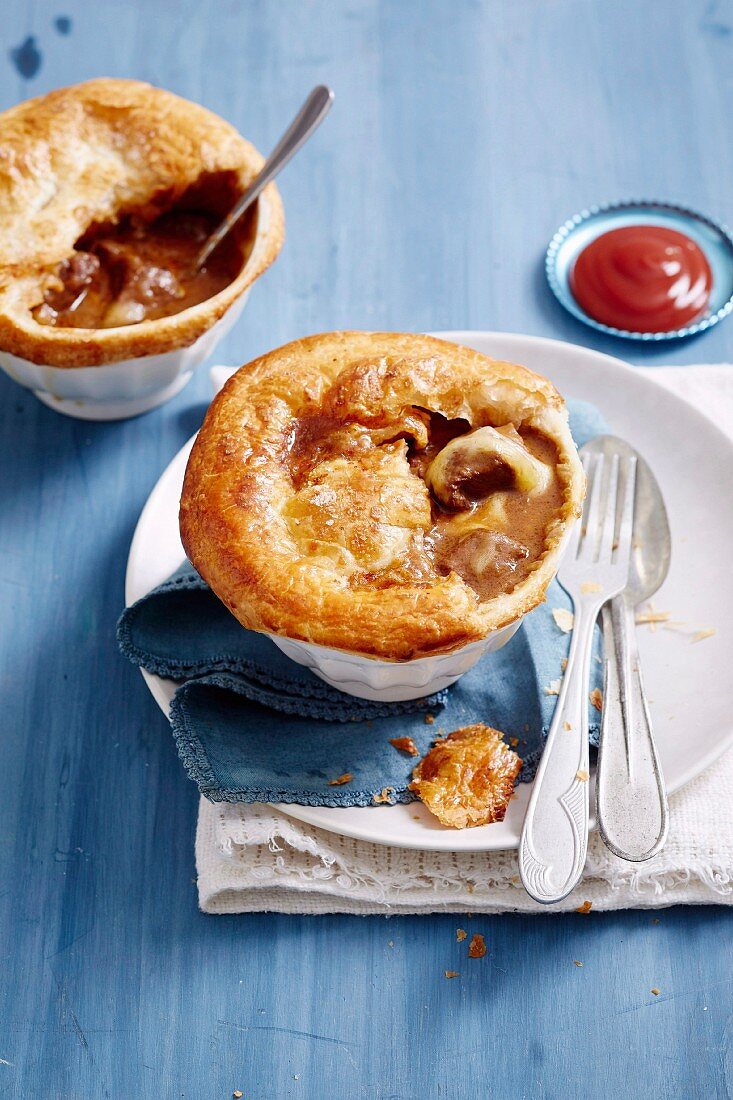 Beef and Cheese Pot Pies