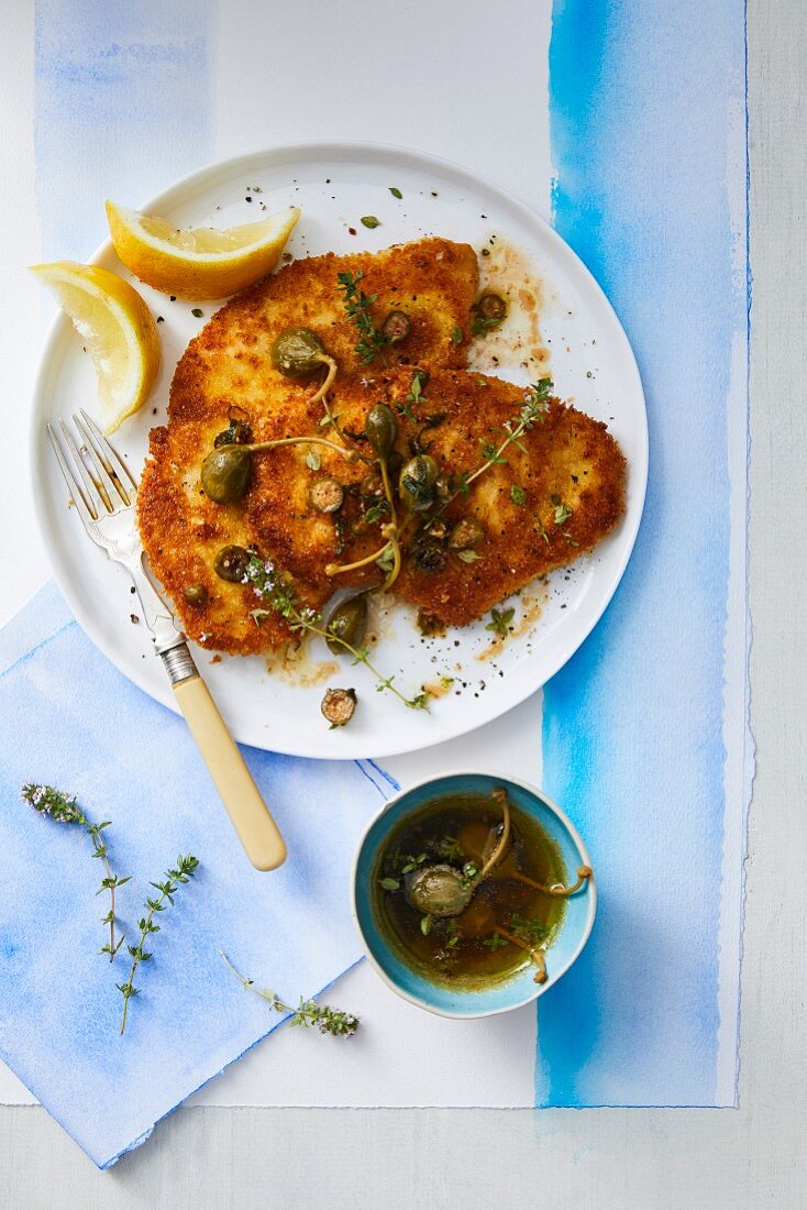 Chicken stew with verjus herb butter and capers