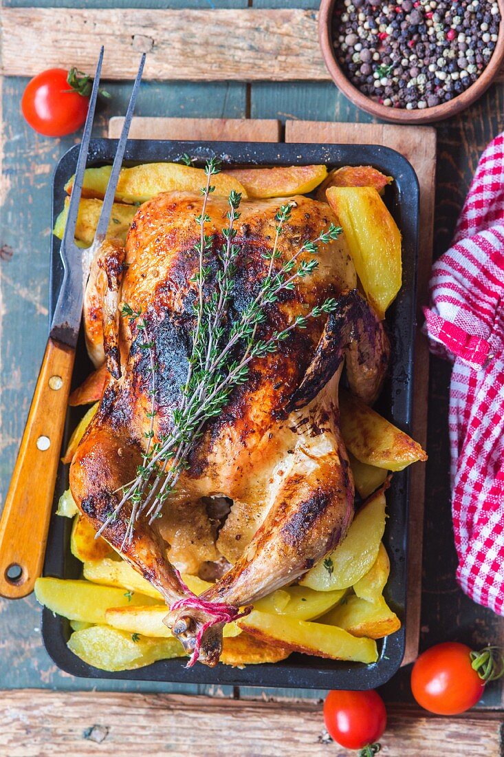 Roast chicken