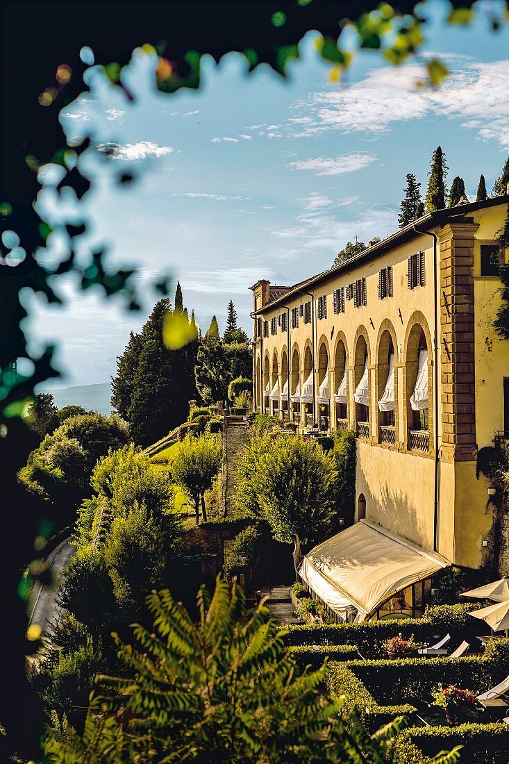 Blick auf das Hotel 'Belmond Villa San Michele', Florenz, Italien