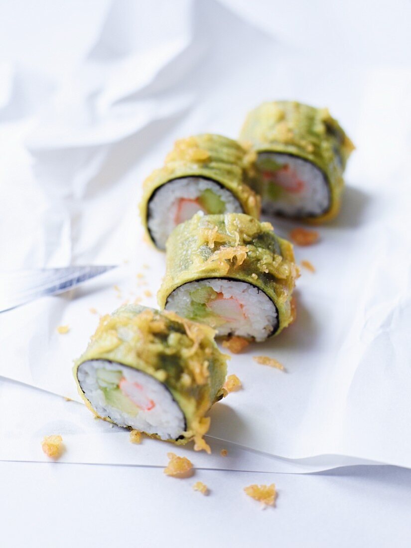 California maki in tempura batter