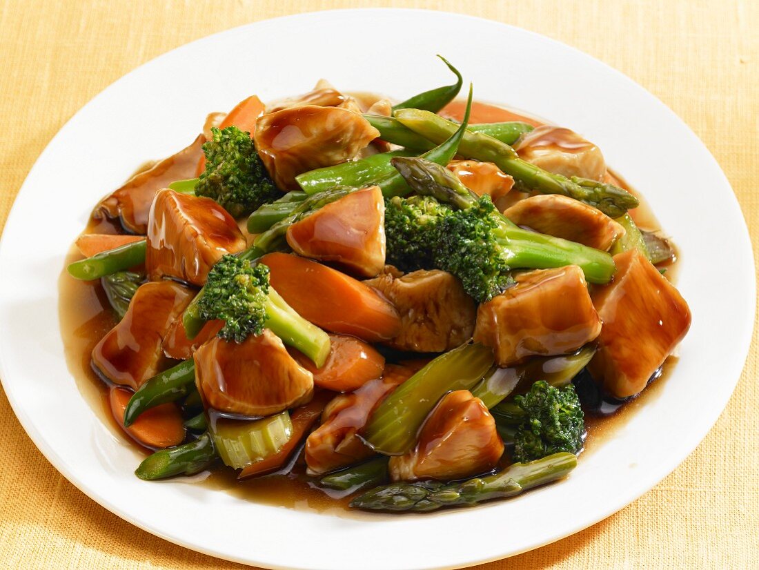 Chicken with vegetables (Asia)
