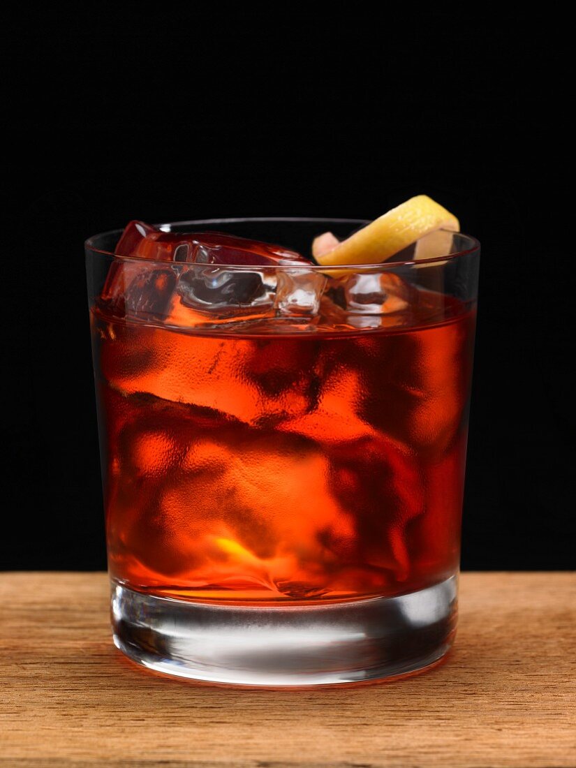 A Negroni cocktail with Campari