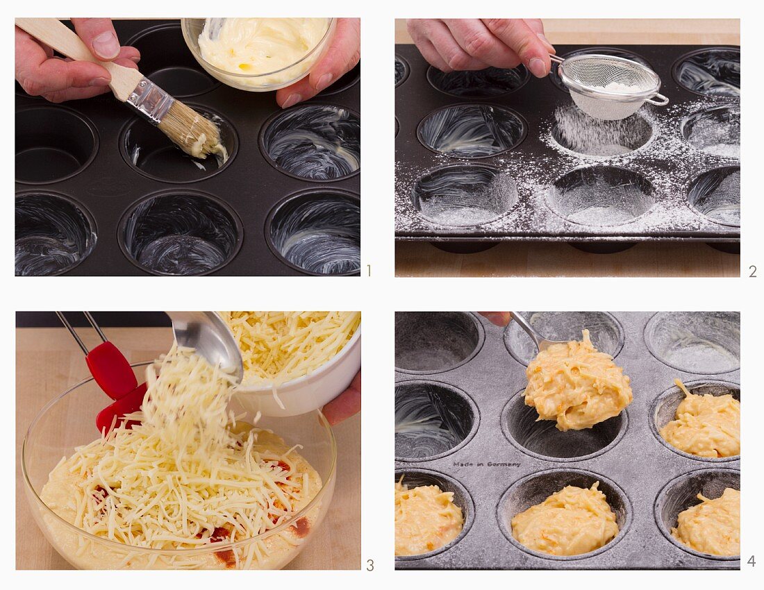 Emmentaler-Muffins mit Buttermilch zubereiten