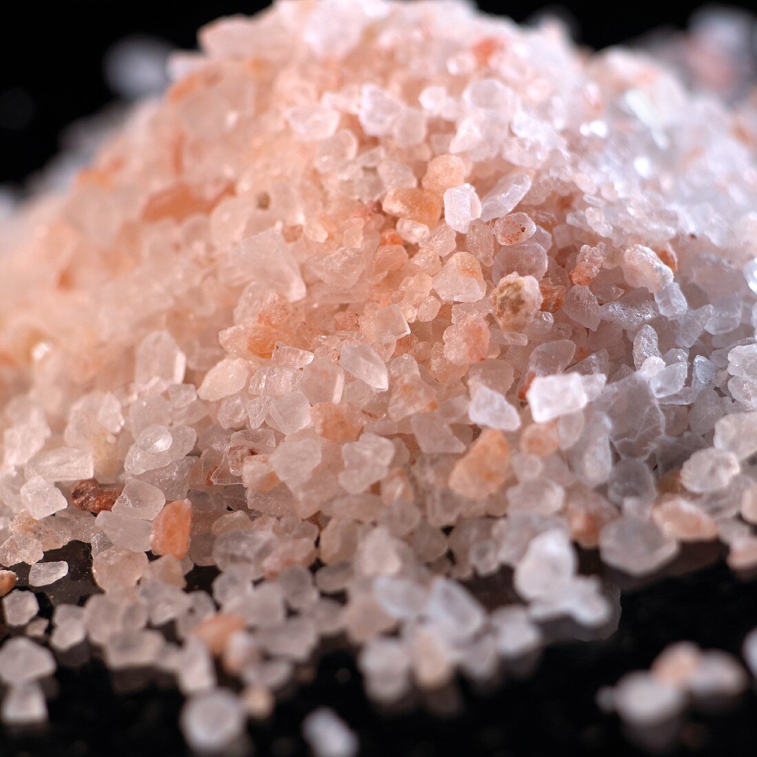 A pile of pink Himalayan salt