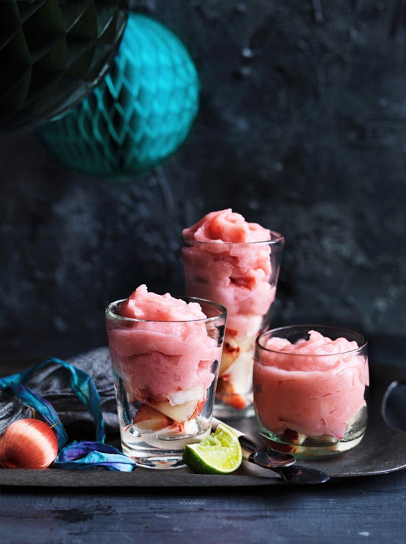 Pfirsich-Gin-Slushie