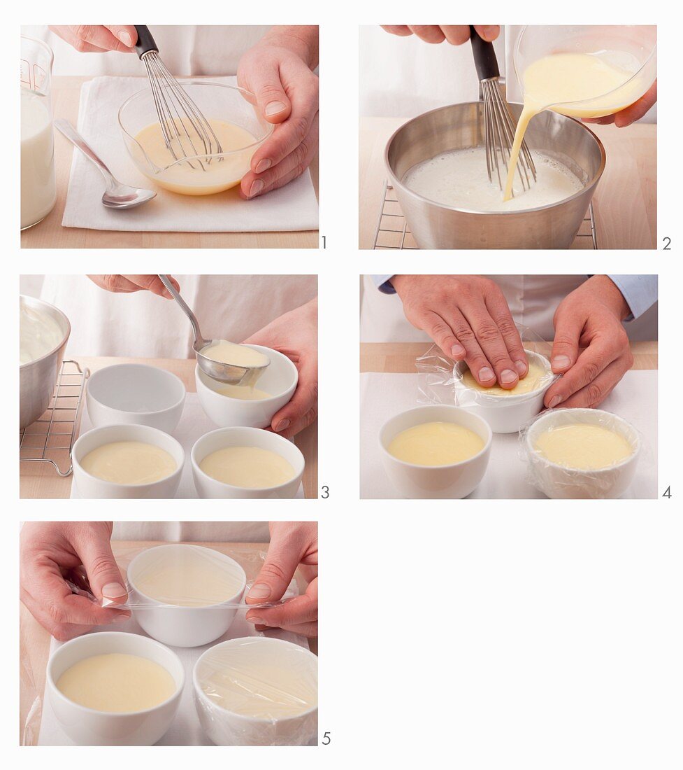 Klassischen Vanillepudding zubereiten
