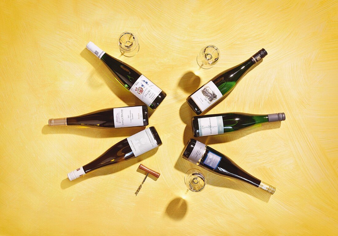 Various Riesling wines from Germany