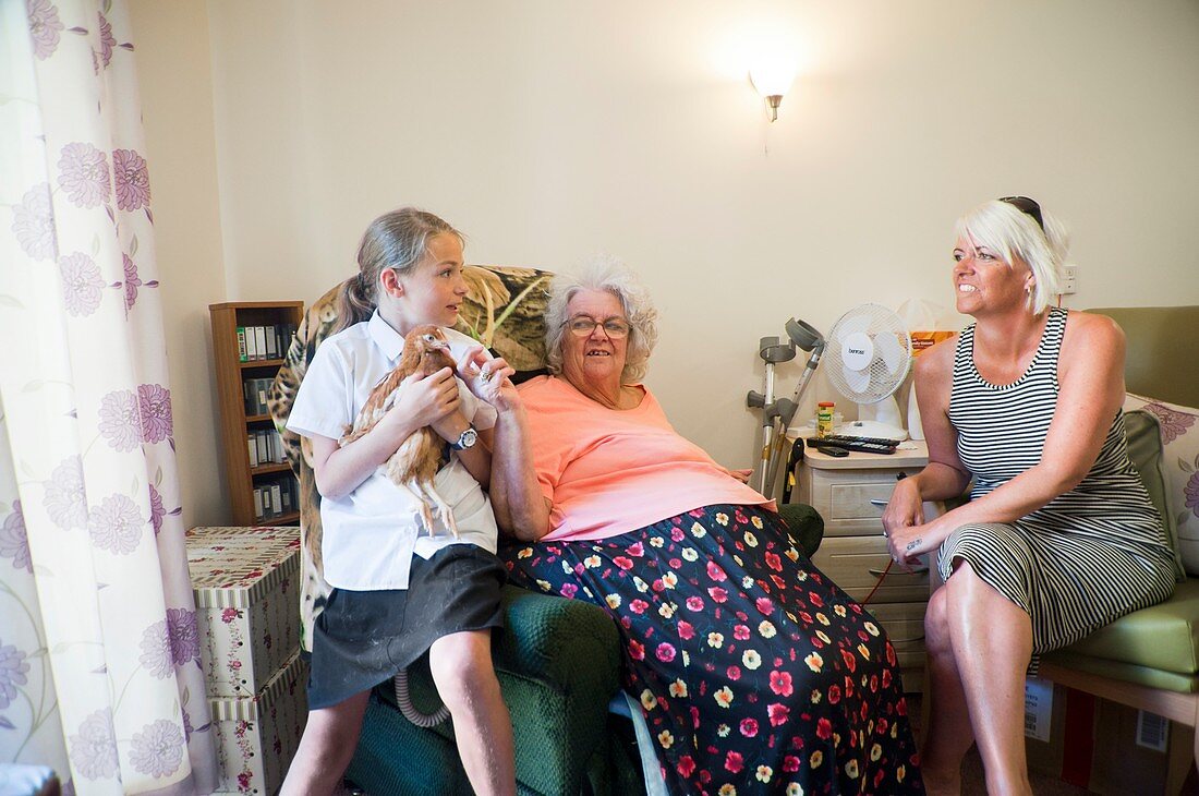 Care home family visit